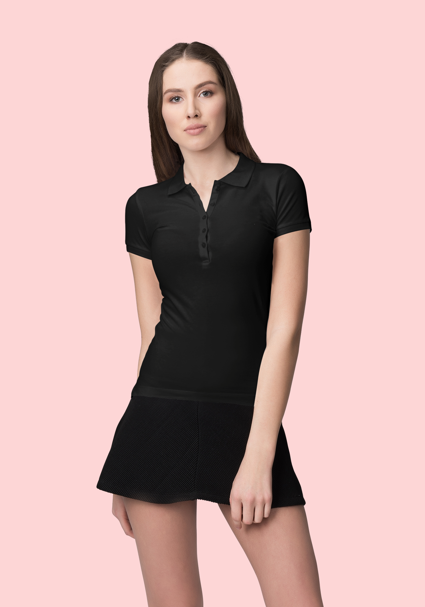 Black CVC Polo Unisex Polo