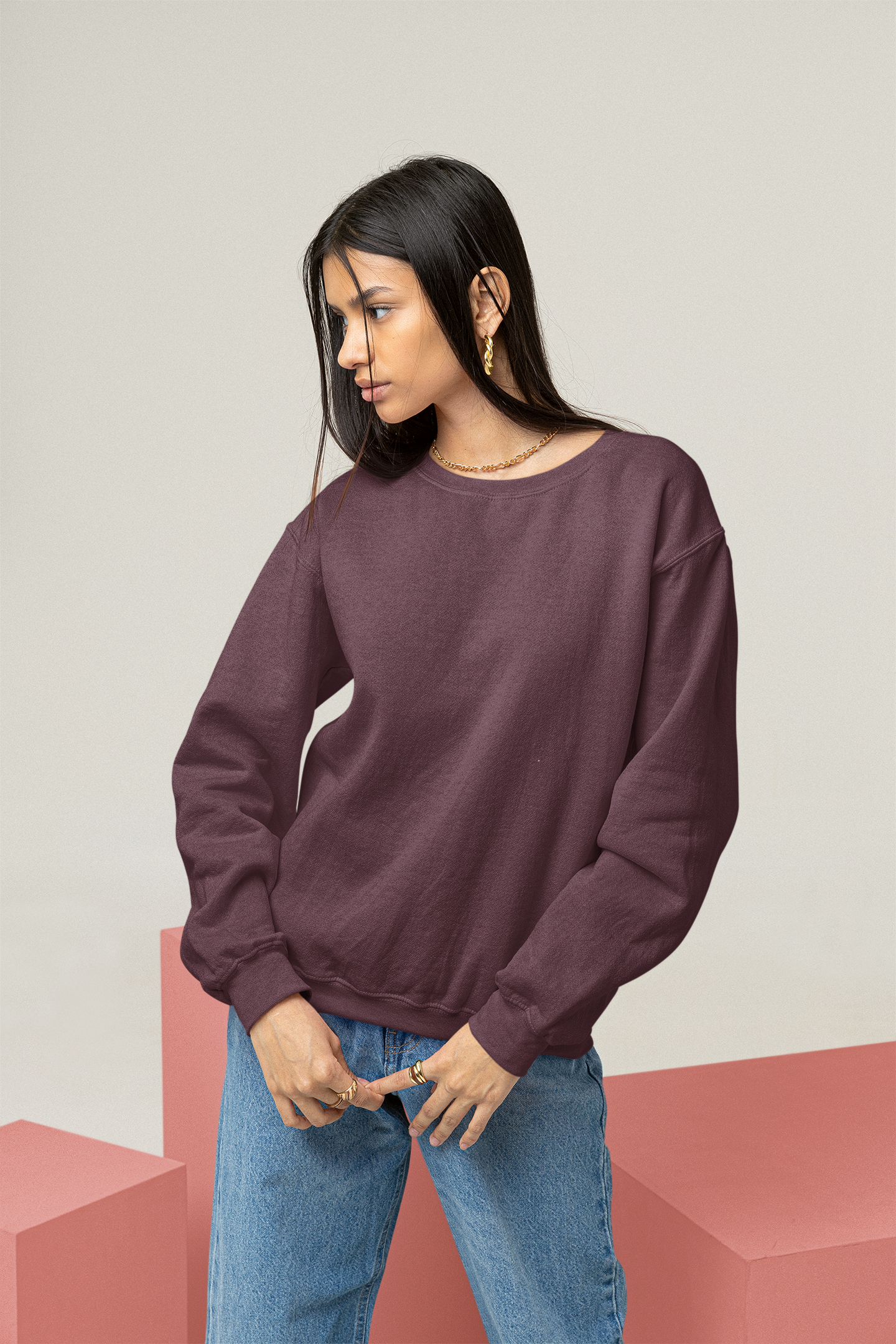 Maroon Snowsoft Unisex Sweatshirt