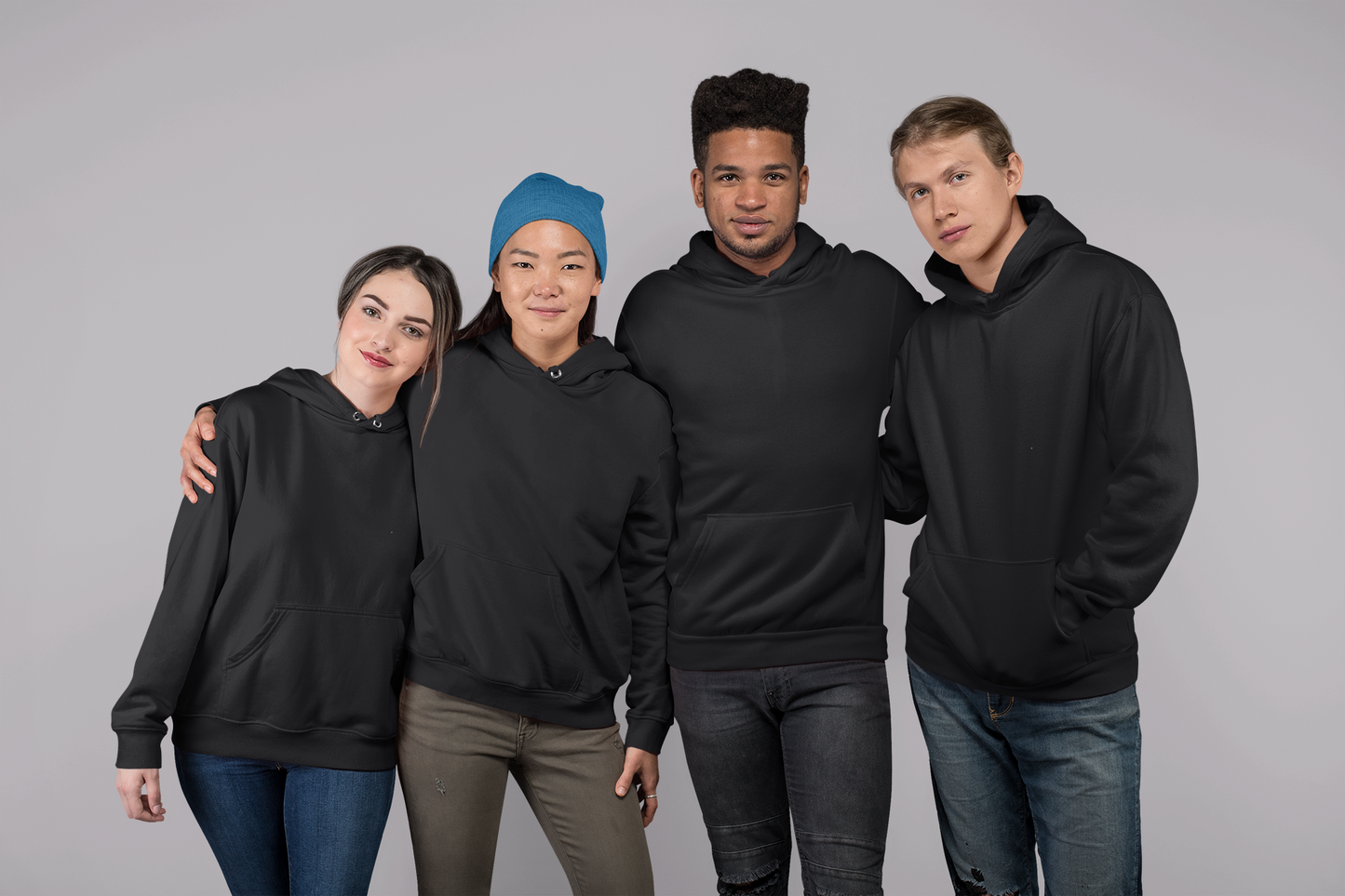 Black Snowsoft Unisex Pullover Hoodie
