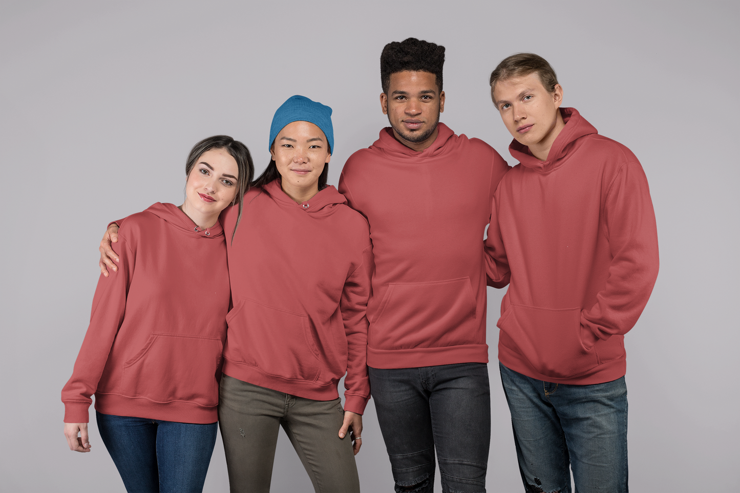 Red  Snowsoft Unisex Pullover Hoodie
