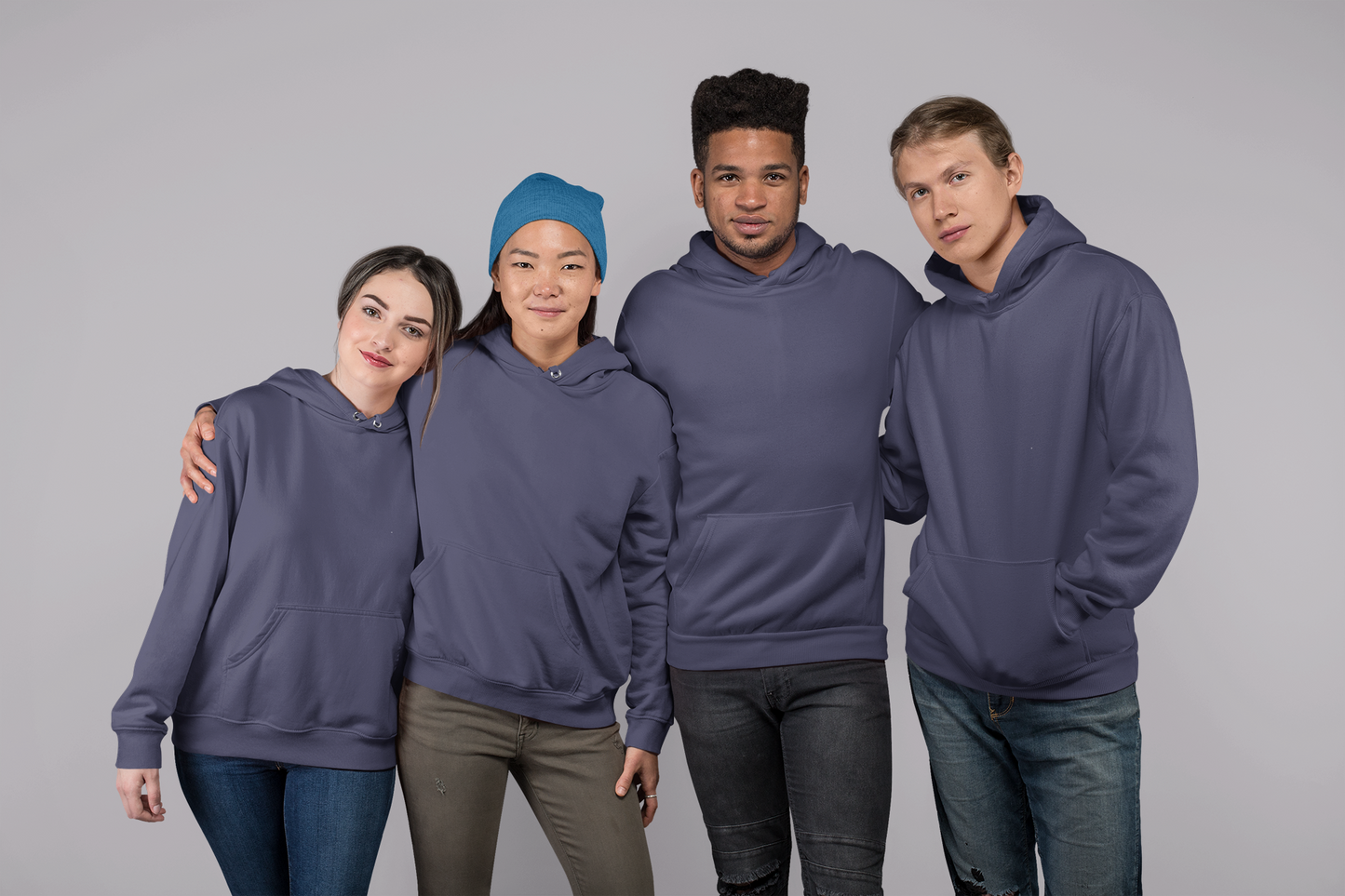 Navy Blue Snowsoft Unisex Pullover Hoodie