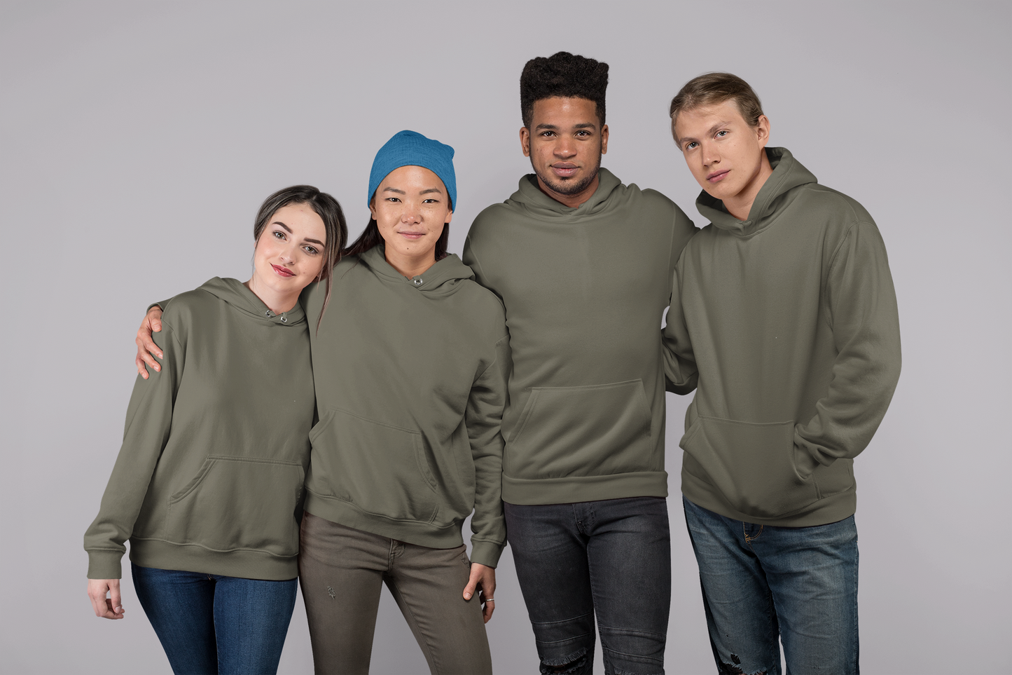 Olive Green Snowsoft Unisex Pullover Hoodie