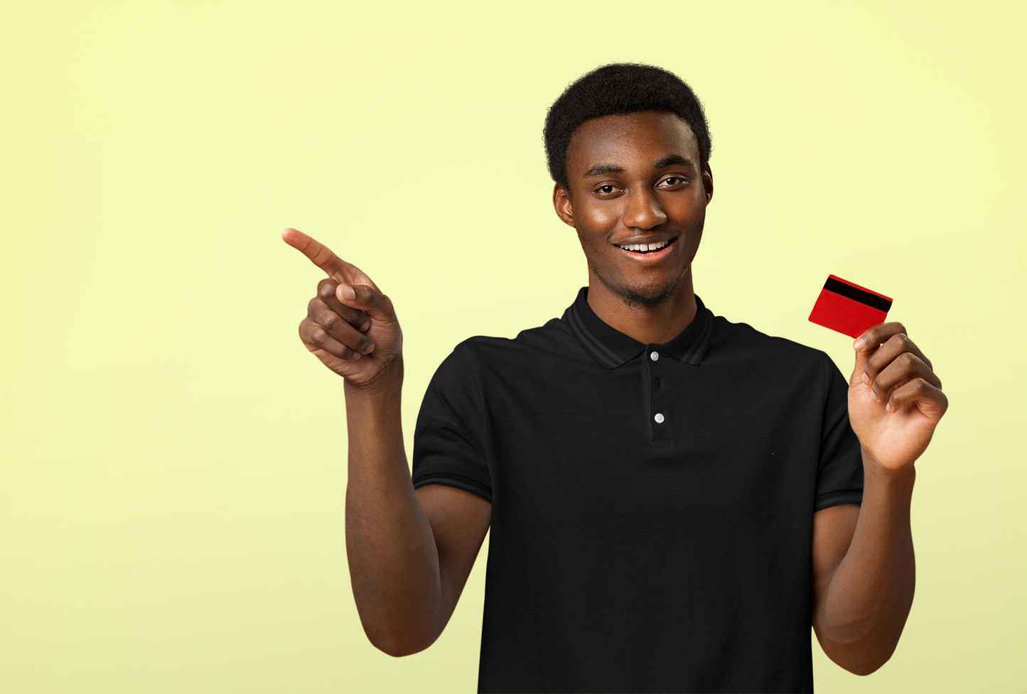 Black Smart Tech Unisex Polo