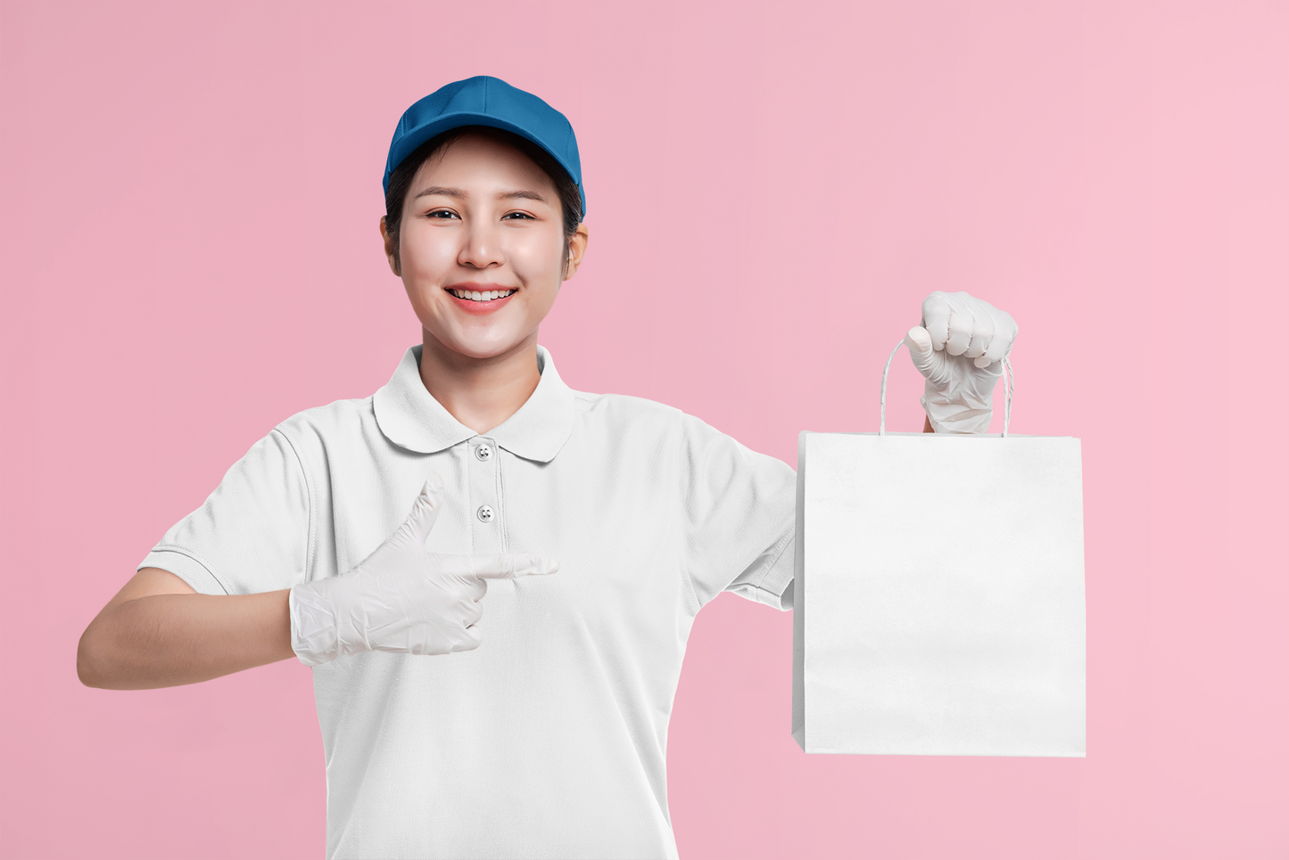 White Smart Tech Unisex Polo