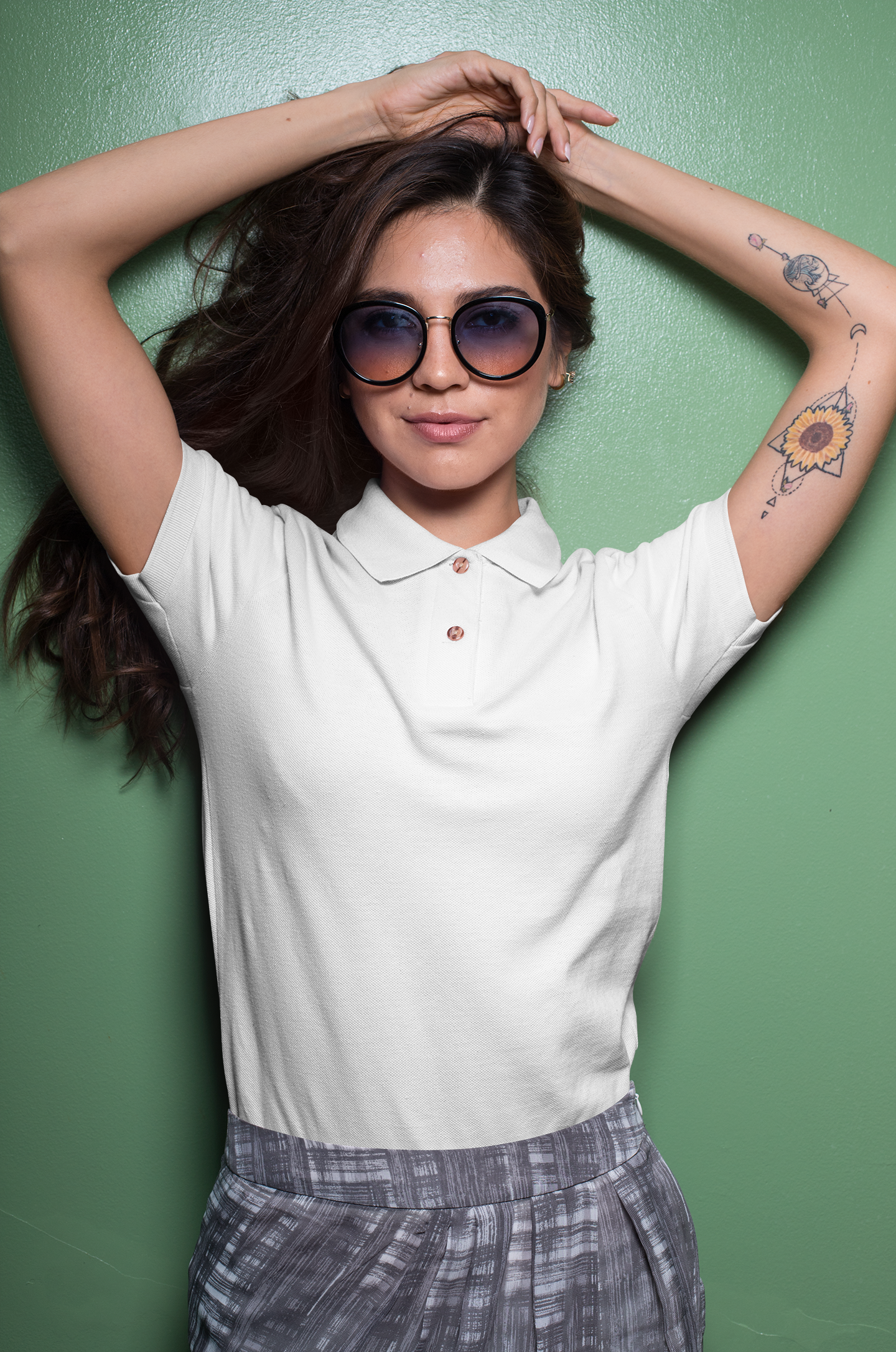 White Executive Unisex Polo