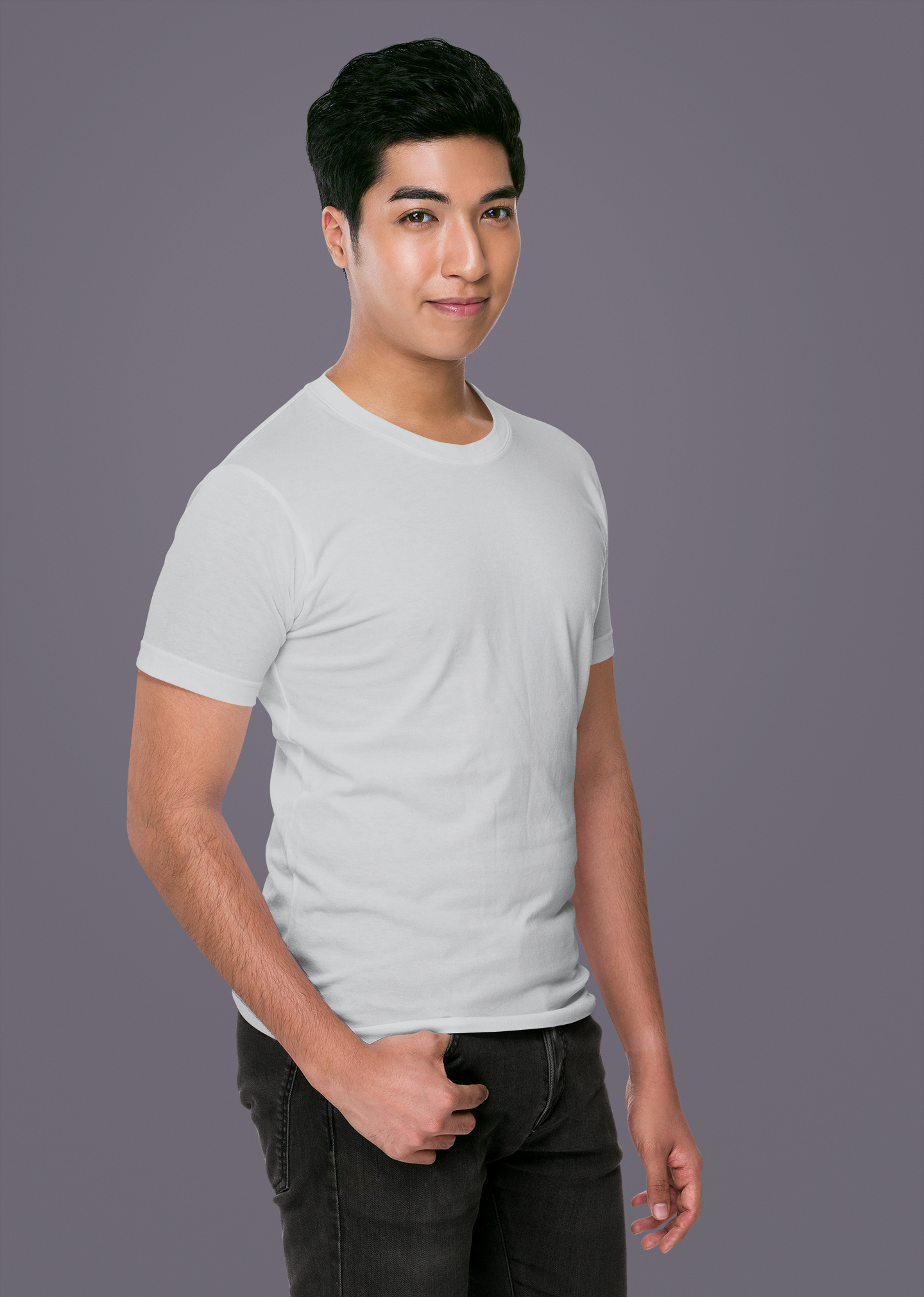 Grey HTR Premium 160 GSM Unisex Round Neck