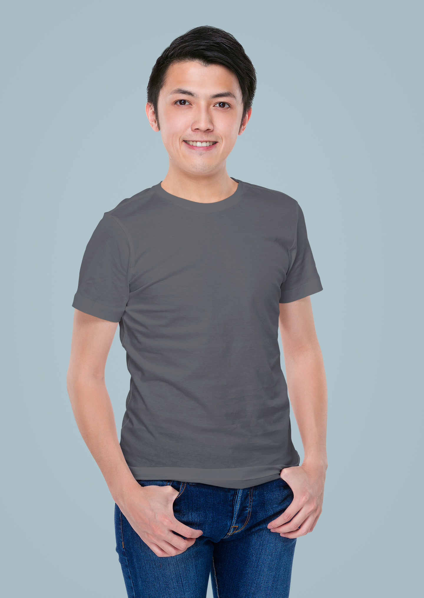 Asphalt Premium 160 GSM Unisex Round Neck