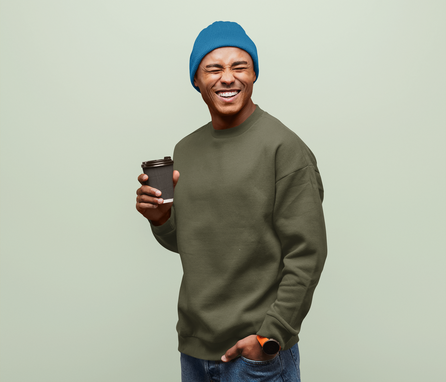 Olive Green Snowsoft Unisex Sweatshirt