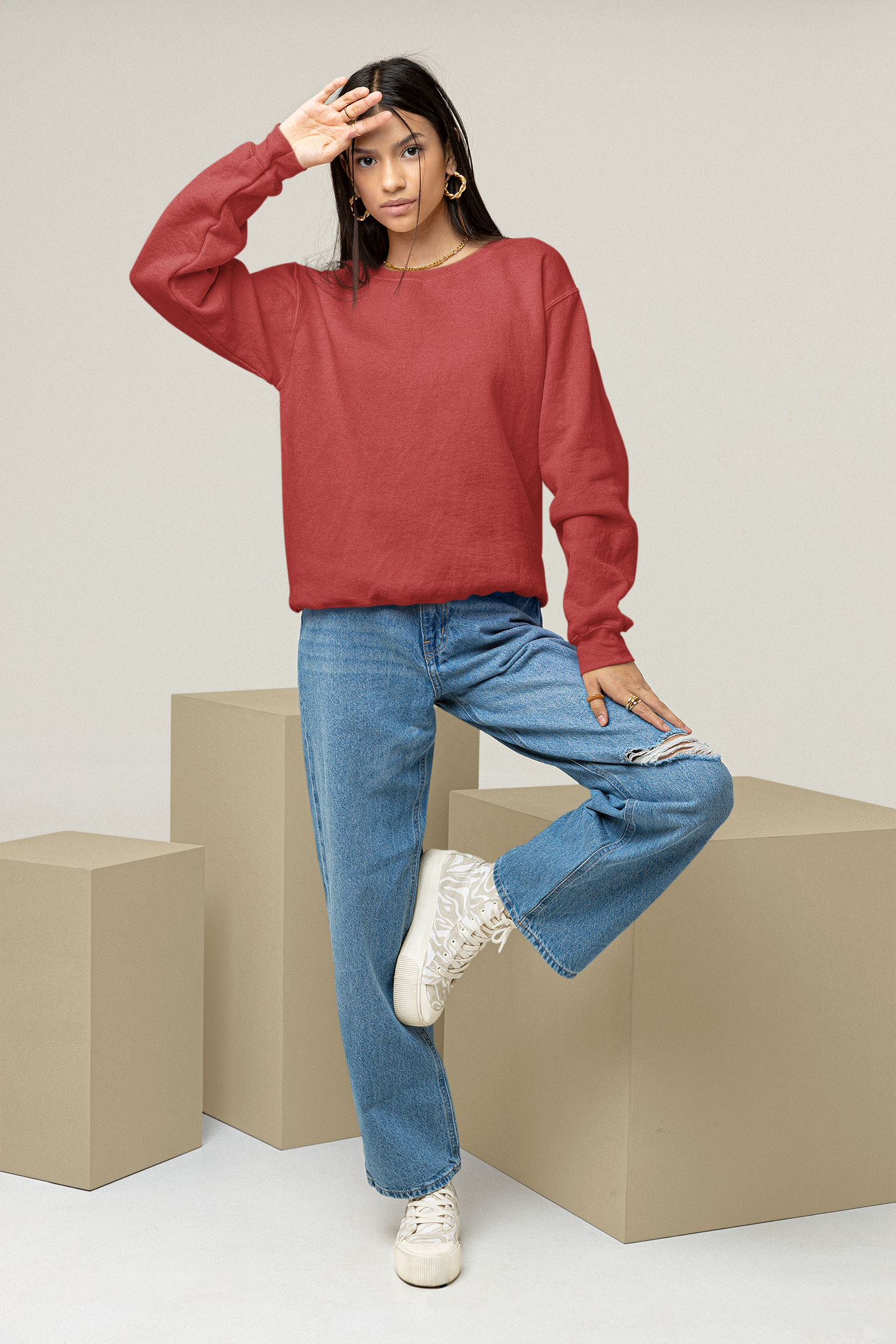 Red Snowsoft Unisex Sweatshirt