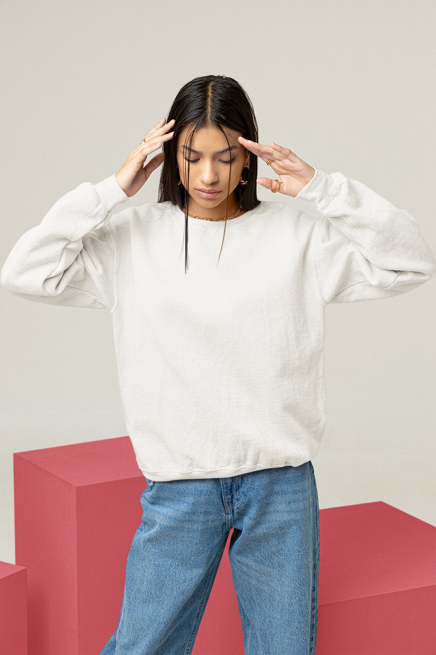 White Snowsoft Unisex Sweatshirt
