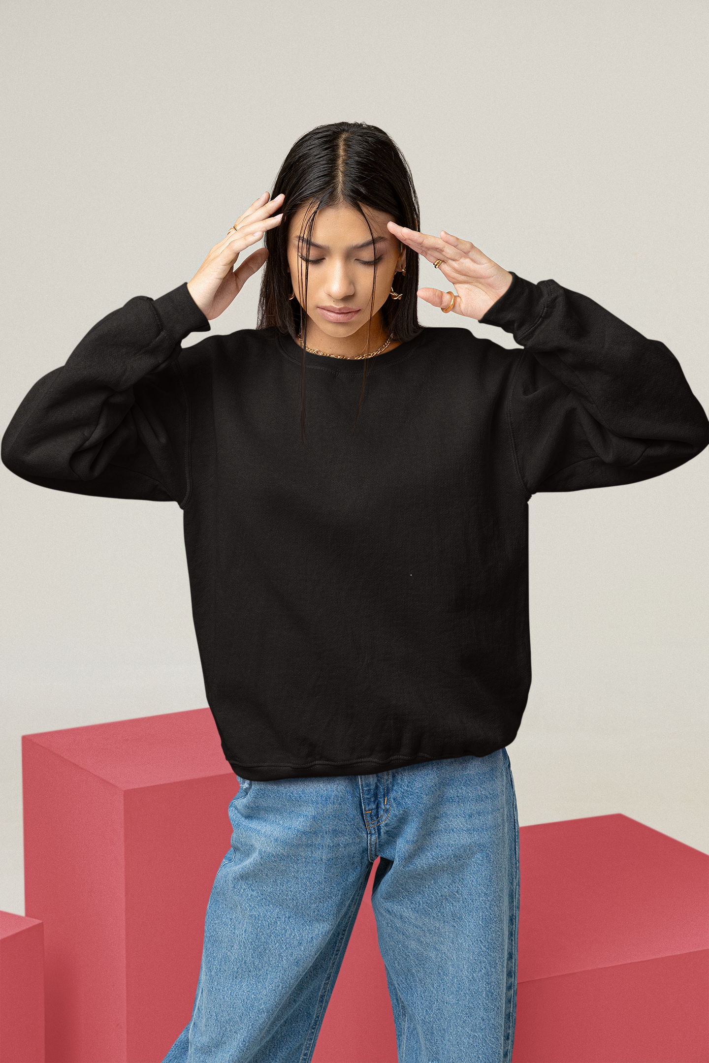 Black Snowsoft Unisex Sweatshirt