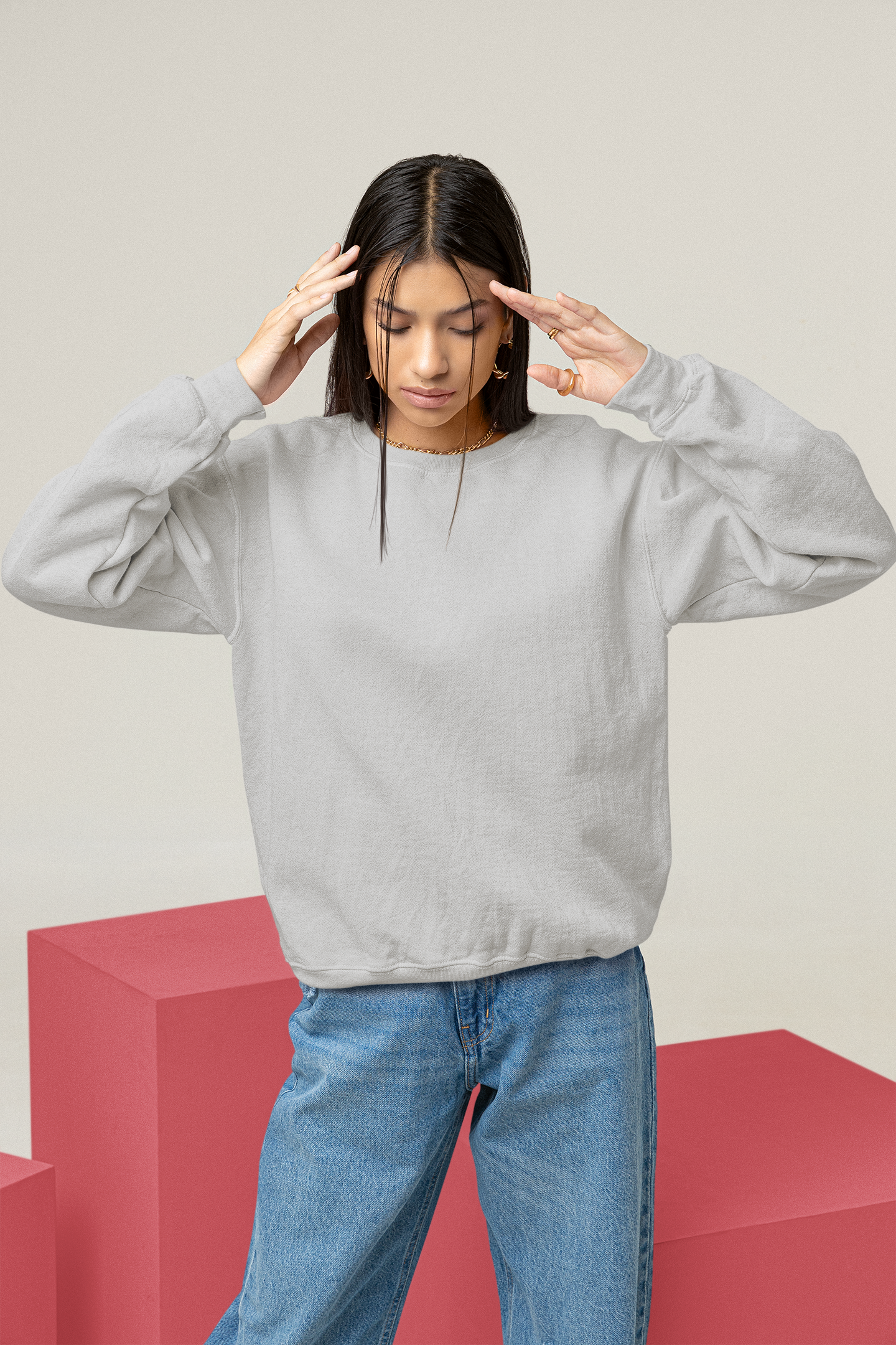 Grey HTR Snowsoft Unisex Sweatshirt