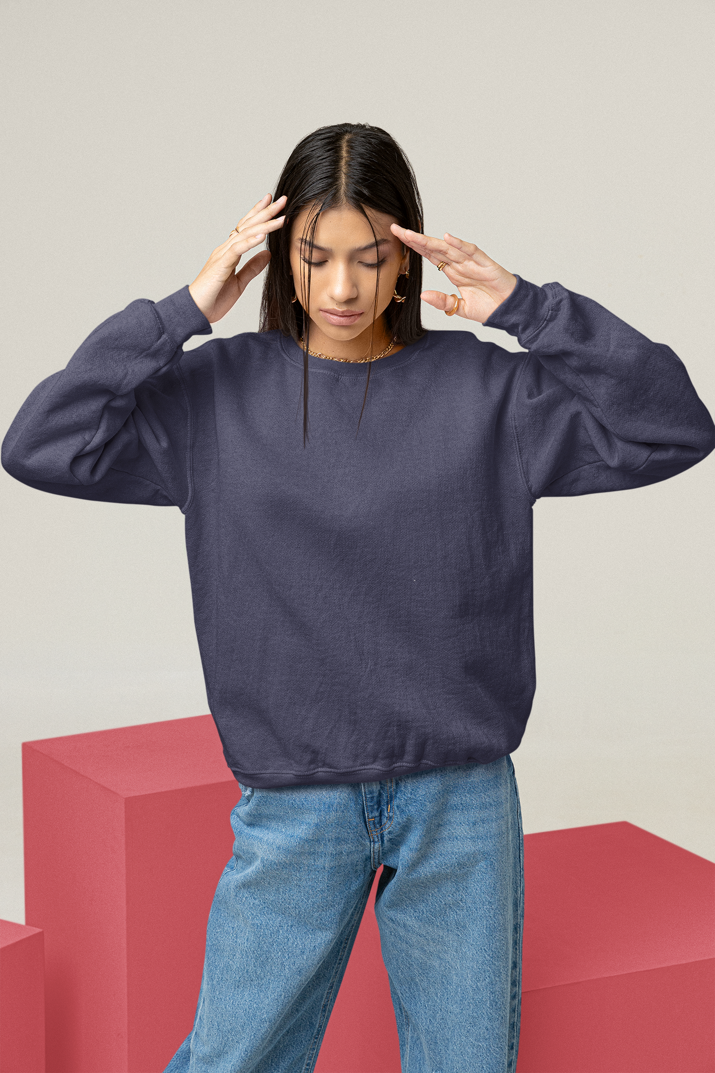 Navy Blue Snowsoft Unisex Sweatshirt
