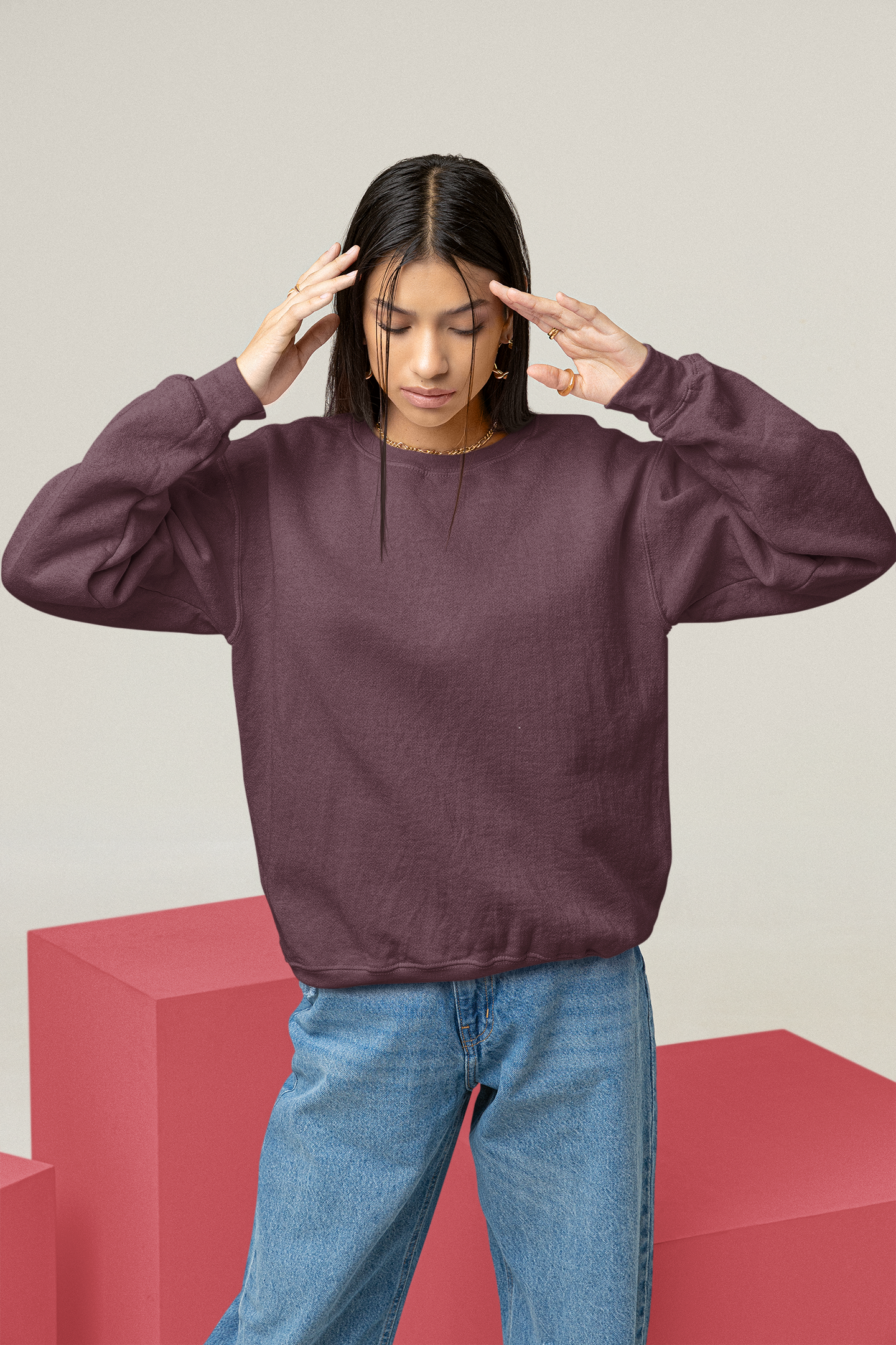 Maroon Snowsoft Unisex Sweatshirt