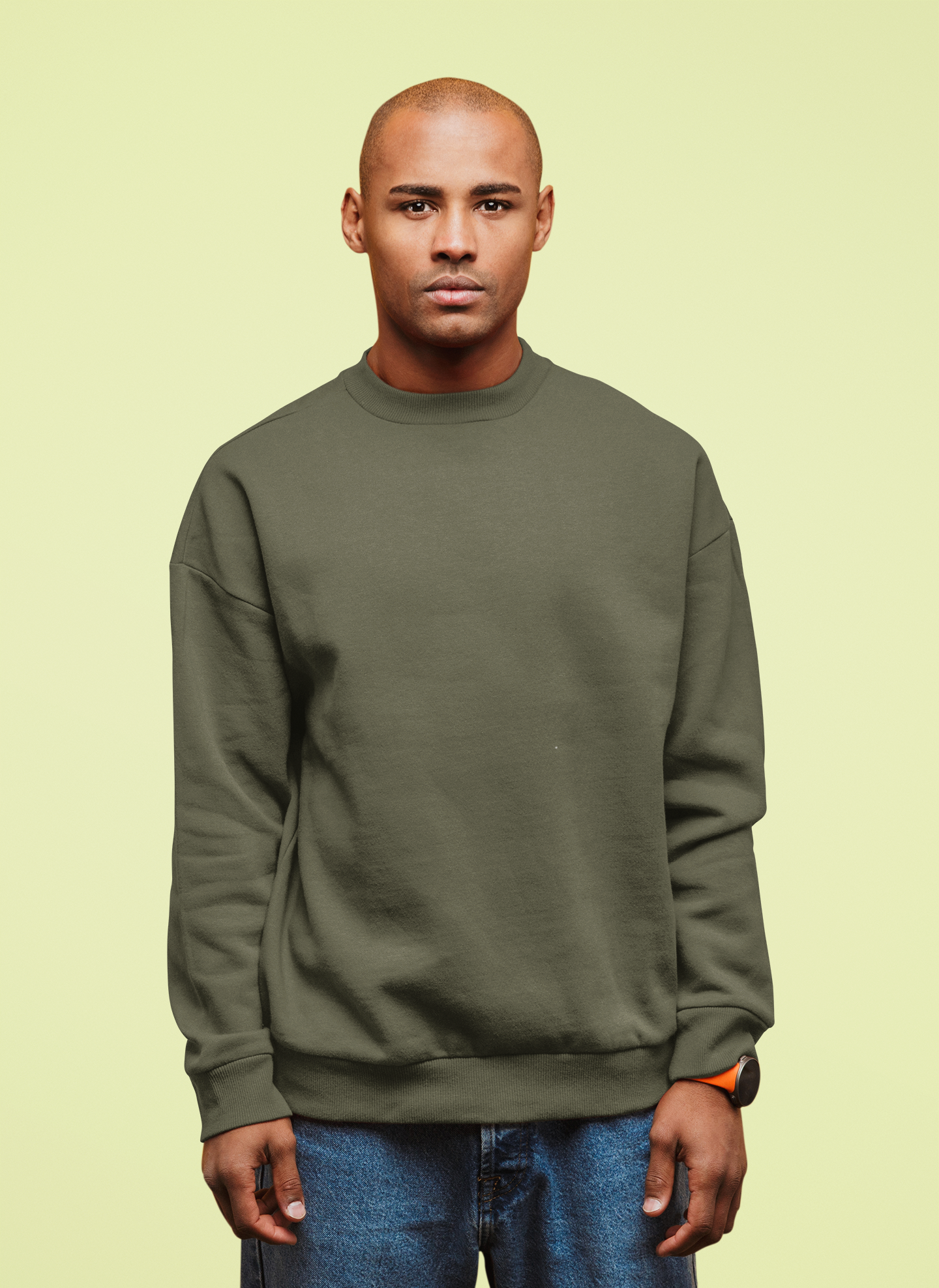 Olive Green Snowsoft Unisex Sweatshirt