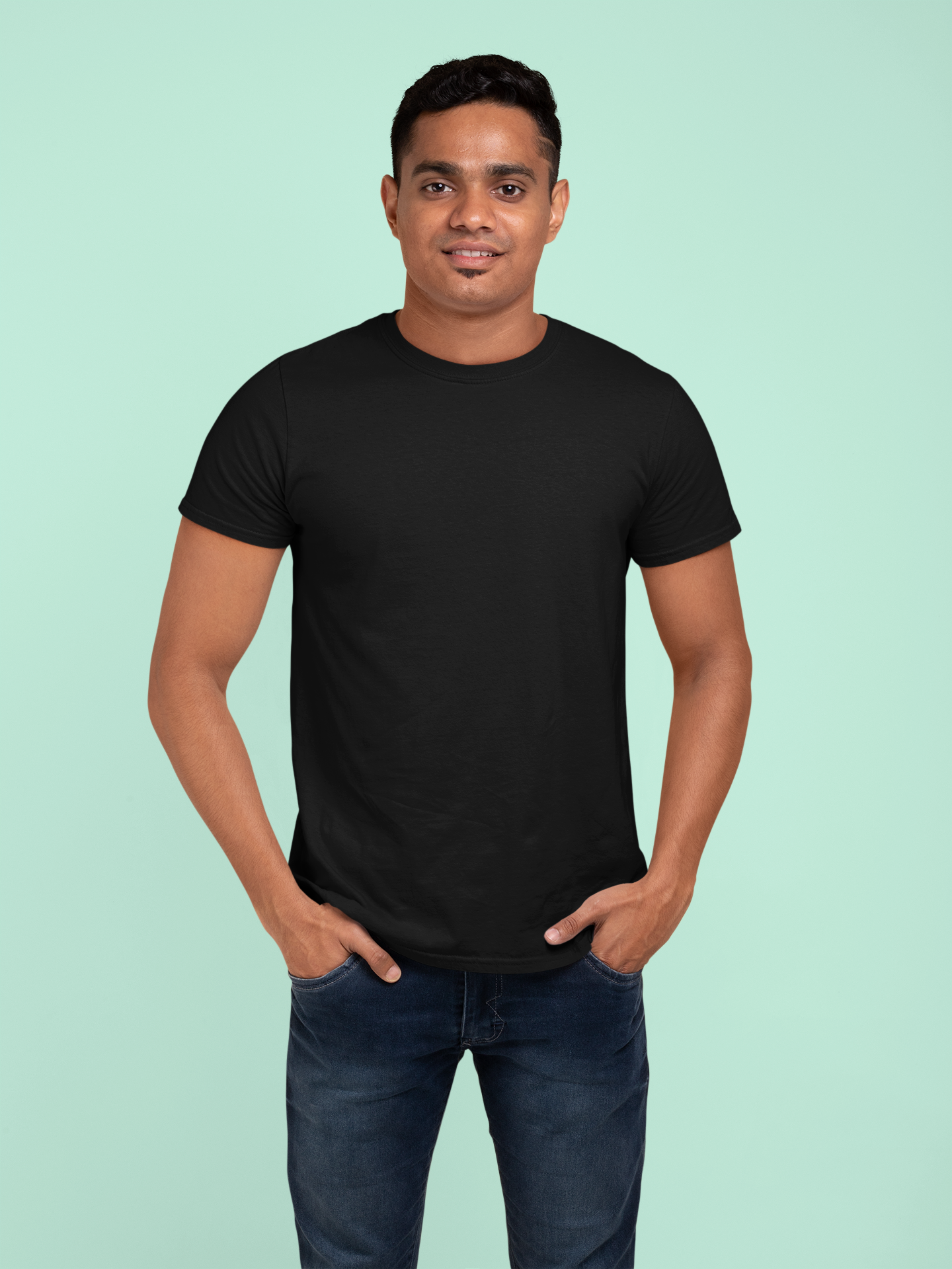 Black Platinum 180 GSM Unisex Round Neck