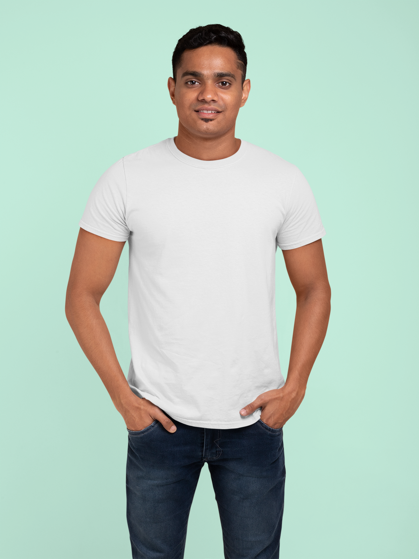 White Platinum 180 GSM Unisex Round Neck