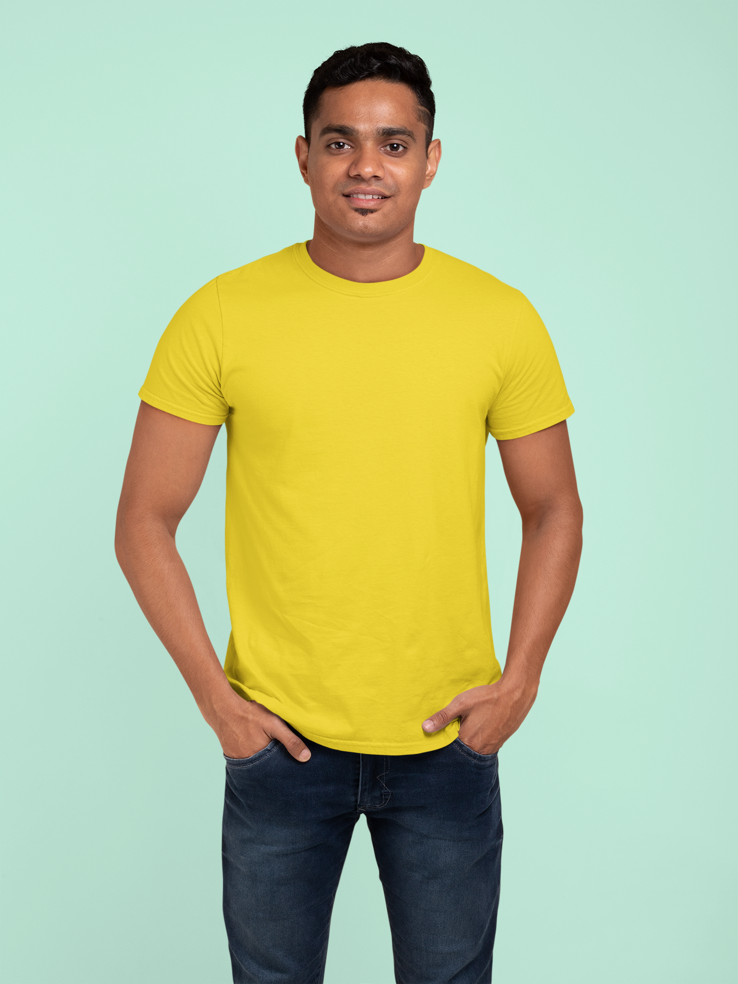 Yellow Platinum 180 GSM Unisex Round Neck