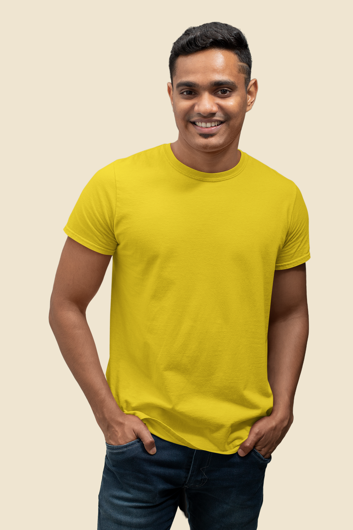 Yellow Platinum 180 GSM Unisex Round Neck