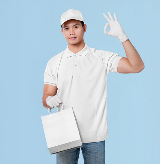 White Smart Tech Unisex Polo