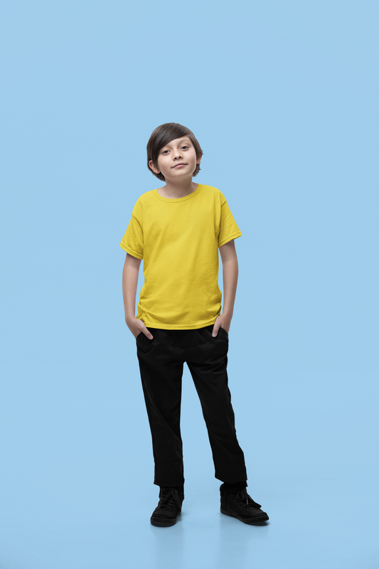 Yellow Kids Premium 160 Round Neck