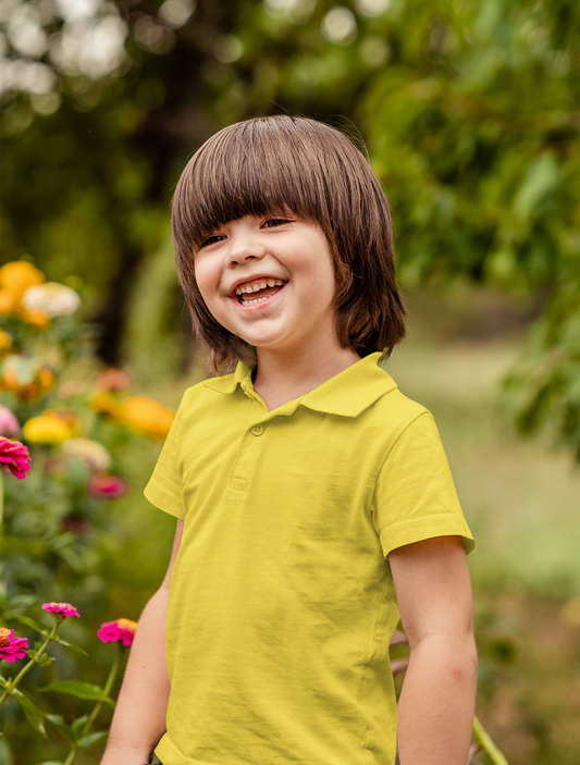 Yellow Kids premium Toddler Polo