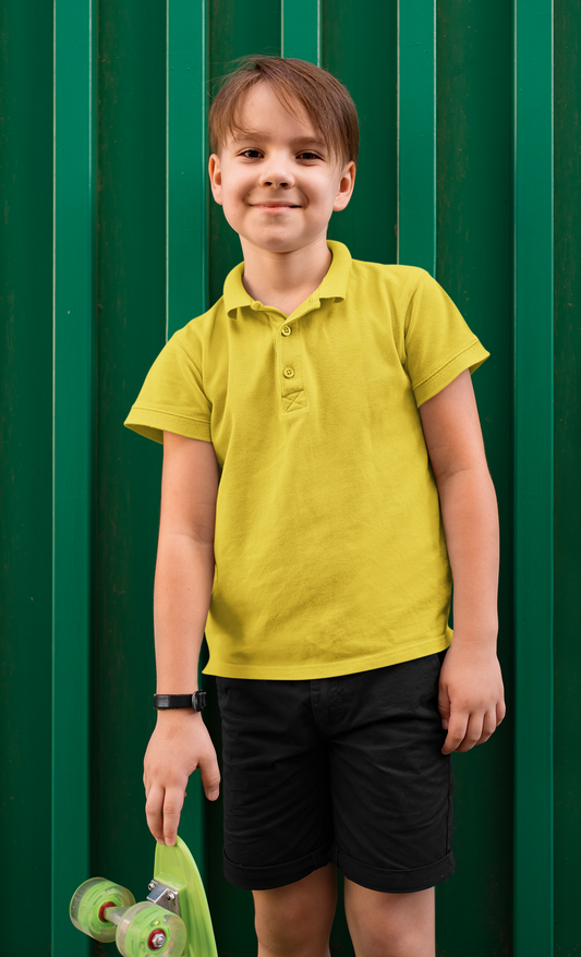 Yellow Kids premium TEE Polo