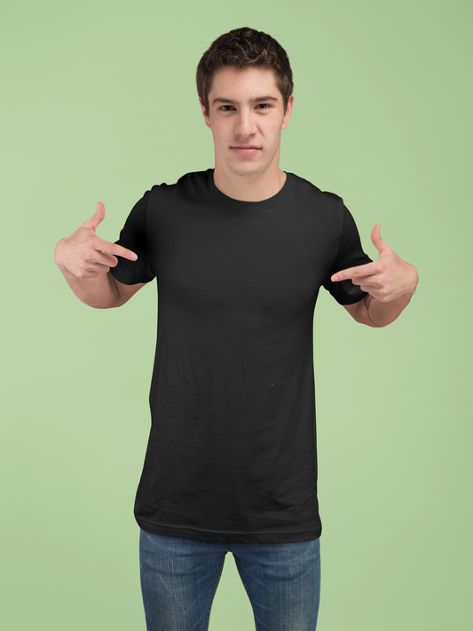 Black Premium Venus 180 GSM Unisex Round Neck