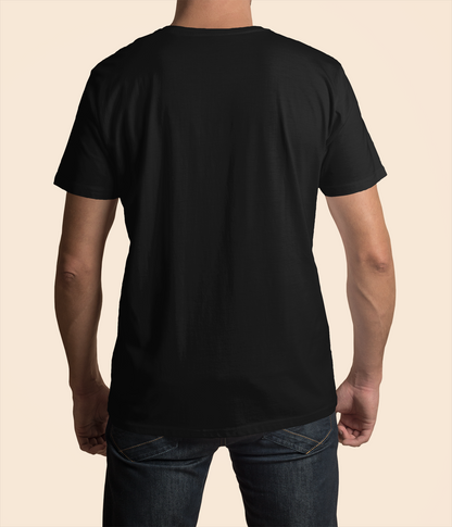 Black Men Premium 160 V-Neck