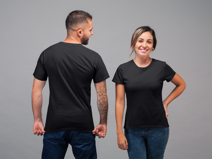 Black Premium Organic 180 GSM Unisex Round Neck