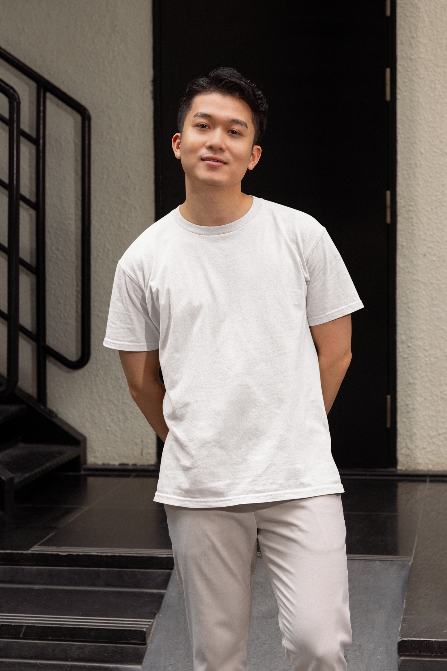 White Premium 240 GSM Unisex Round Neck