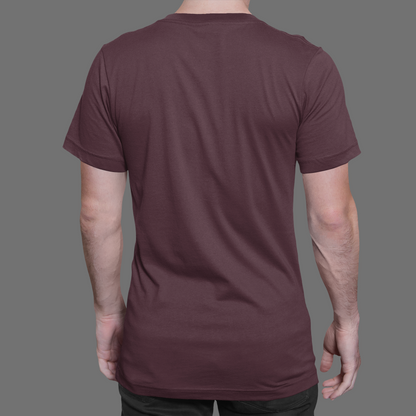 Maroon Platinum 180 GSM Unisex Round Neck