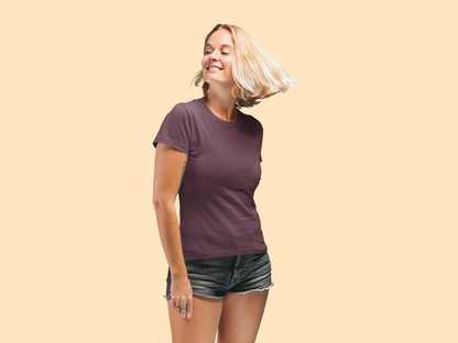 Maroon Platinum 180 GSM Unisex Round Neck