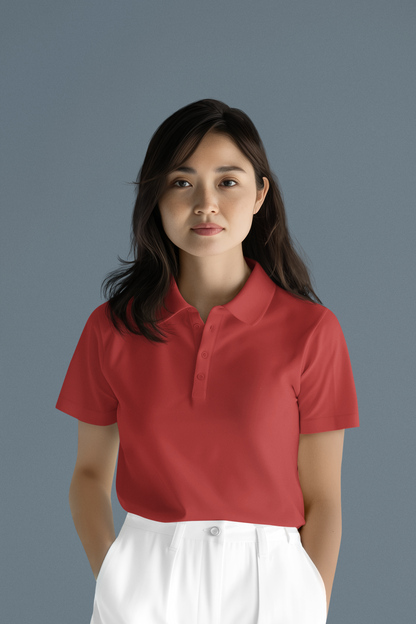 Red Executive Unisex Polo