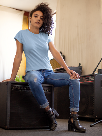 Ocean Blue Premium 160 GSM Unisex Round Neck