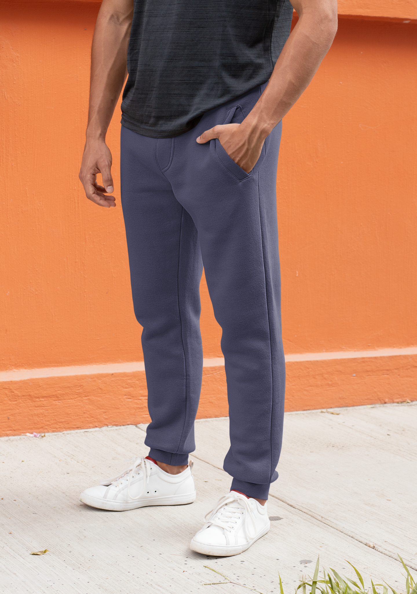 Navy Blue Men TerrySoft Sweat Jogger