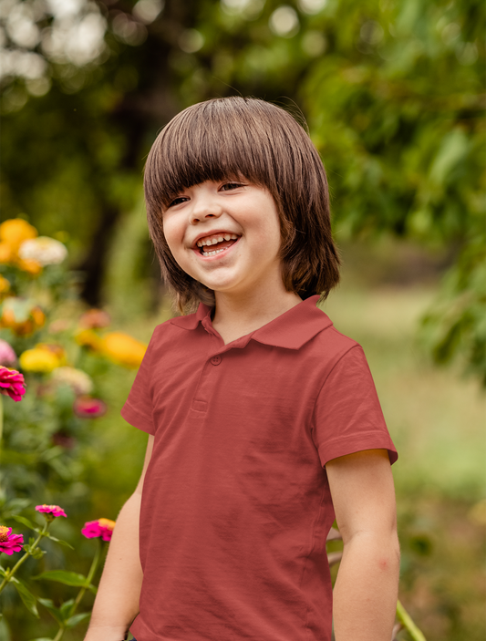 Red Kids premium Toddler Polo