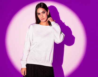 White Snowsoft Unisex Sweatshirt