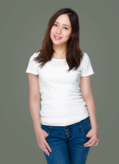 White Premium Venus 180 GSM Unisex Round Neck