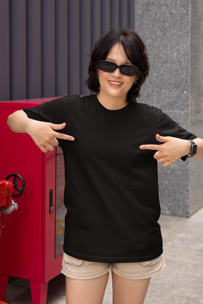 Black Premium 240 GSM Unisex Round Neck