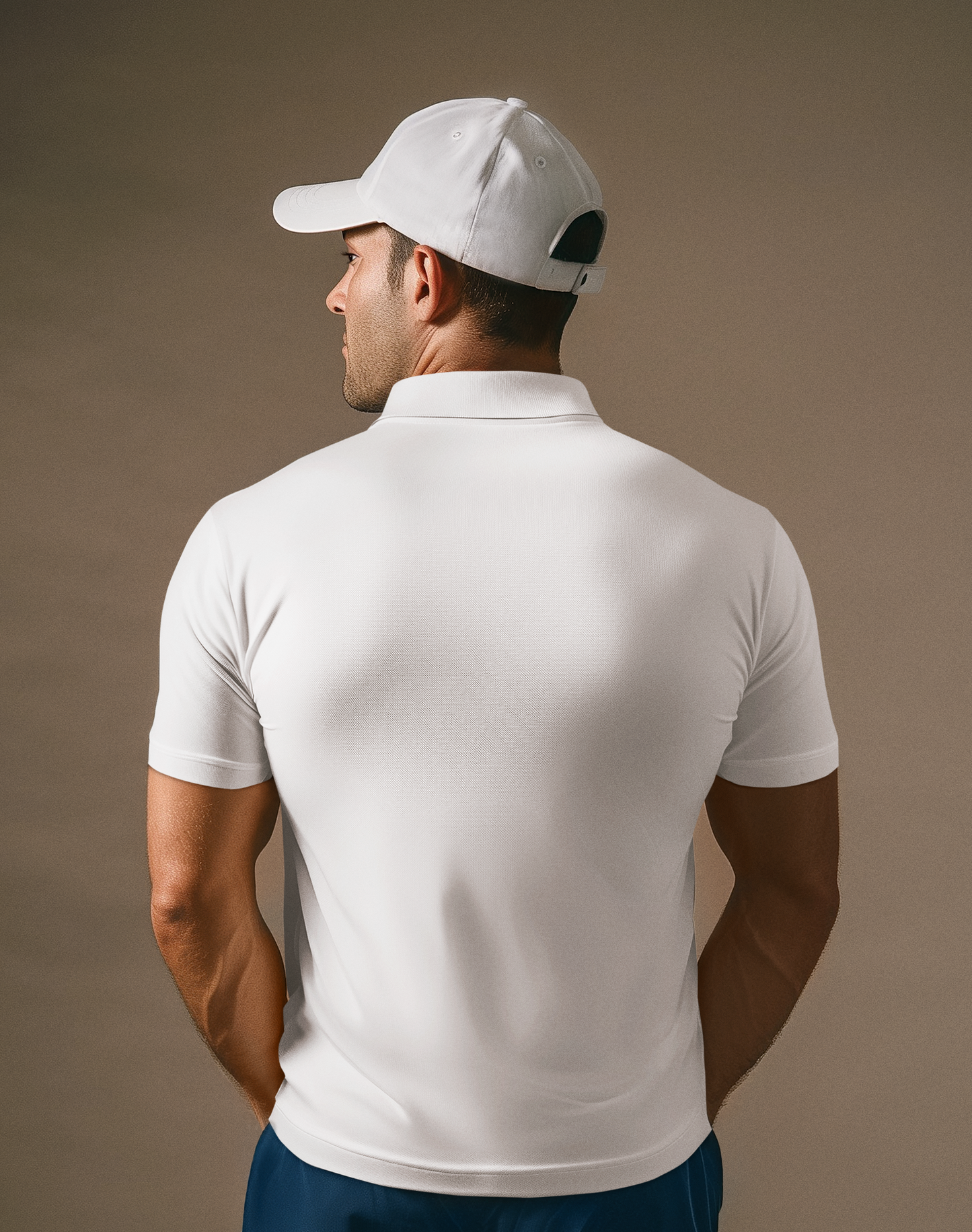 White CVC Polo Unisex Polo