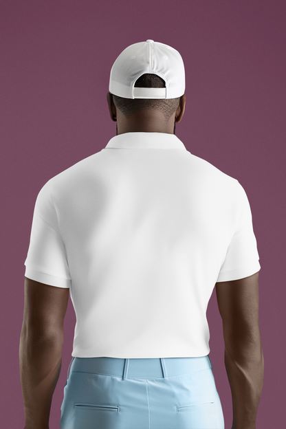 White Executive Unisex Polo