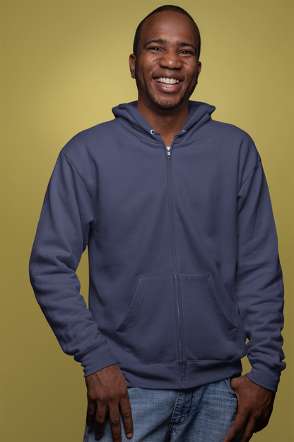 Navy Blue Snowsoft Unisex Zipper Hoodie