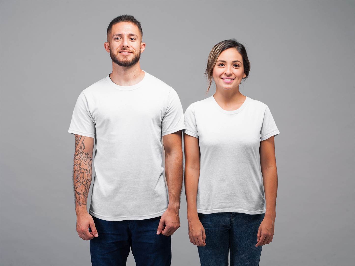 White Premium Organic 180 GSM Unisex Round Neck