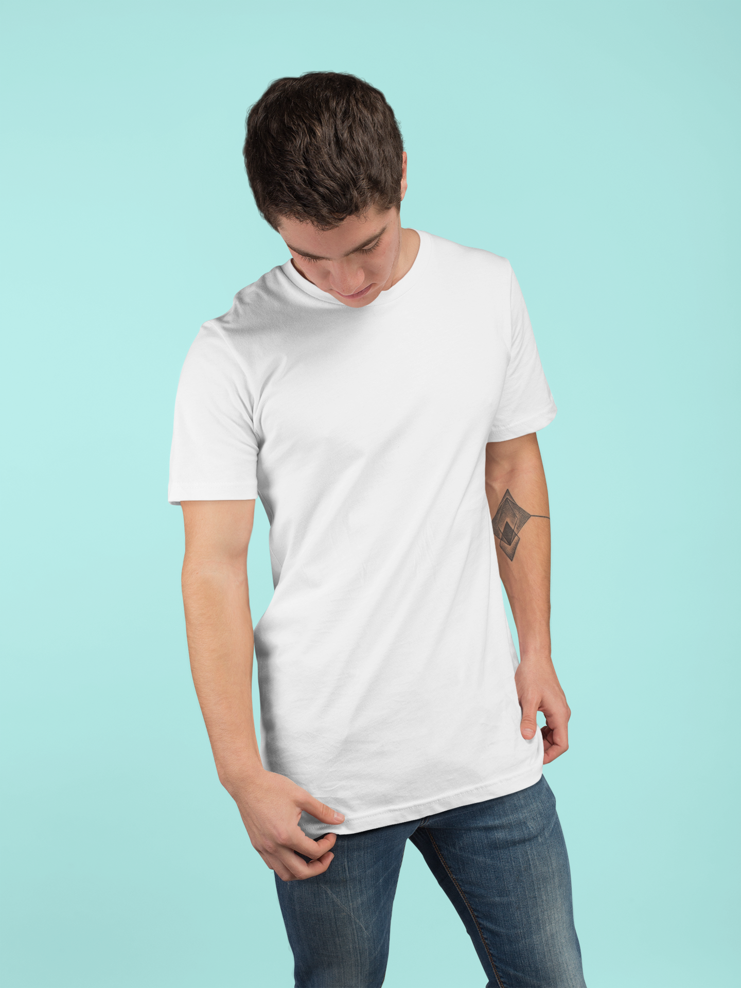 White Premium Venus 180 GSM Unisex Round Neck