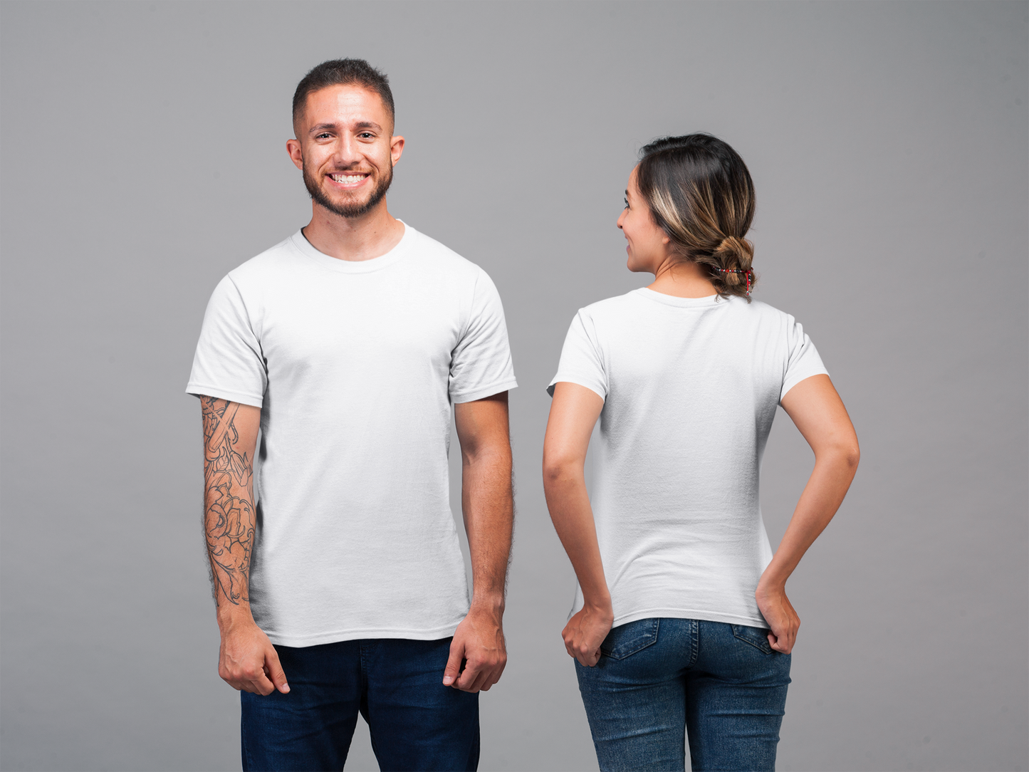 White Premium Organic 180 GSM Unisex Round Neck