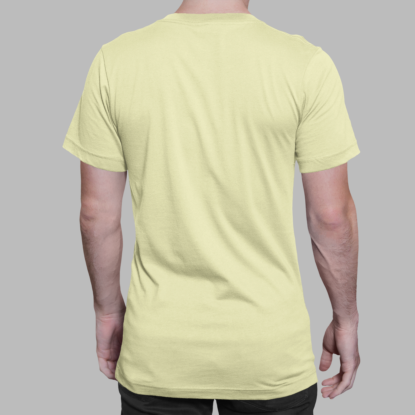 Pale Yellow Premium 160 GSM Unisex Round Neck