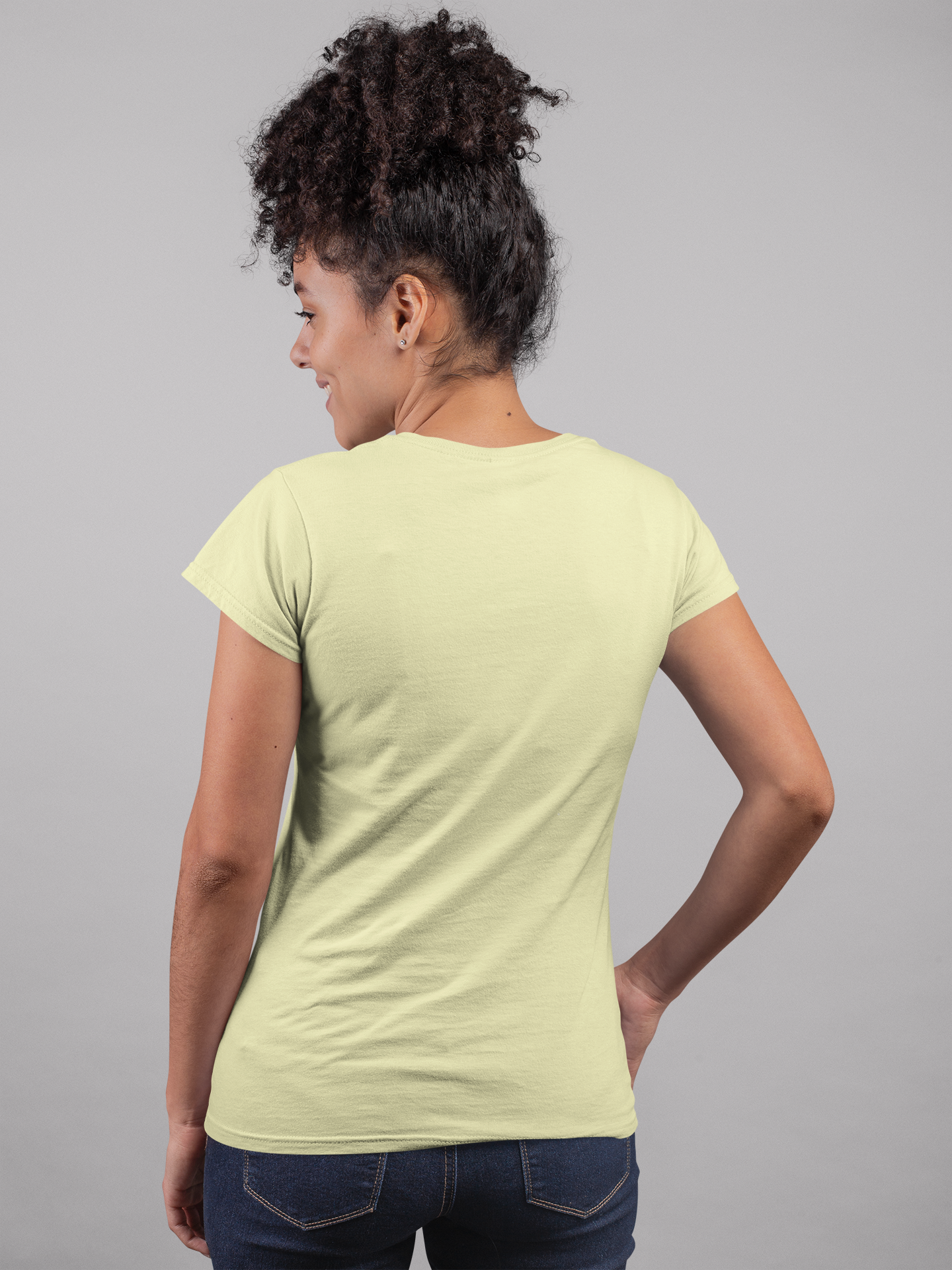 Pale Yellow Premium 160 GSM Unisex Round Neck