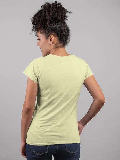 Pale Yellow Premium 160 GSM Unisex Round Neck