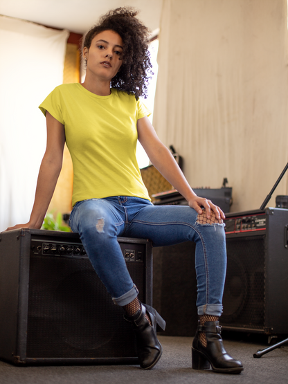 Yellow Premium 160 GSM Unisex Round Neck